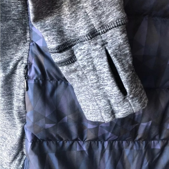 Lululemon Fluff Off Pullover Nightfall Black Goose Down Sz 6 - Picture 6 of 11